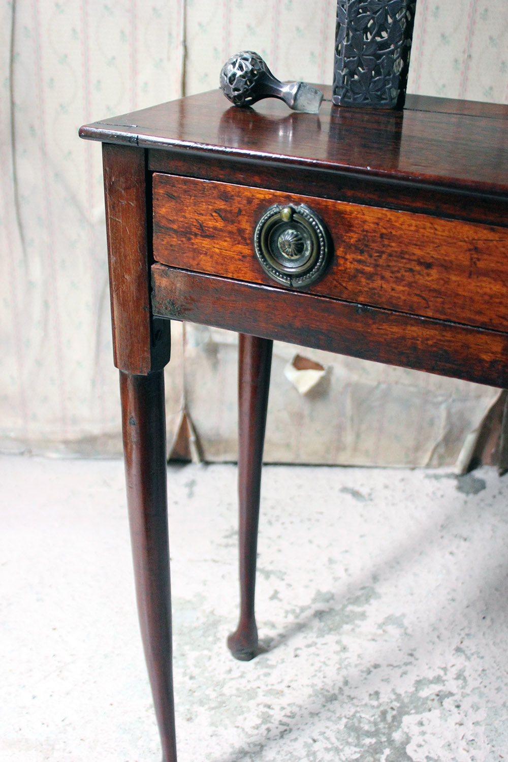 A Diminutive George II Provincial Mahogany Side Table c.1750