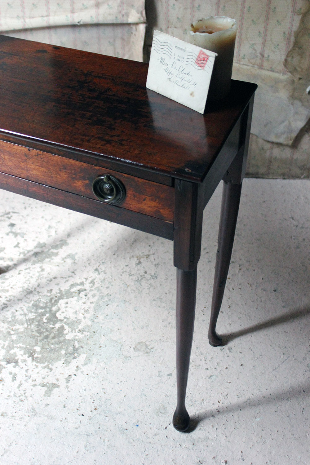 A Diminutive George II Provincial Mahogany Side Table c.1750