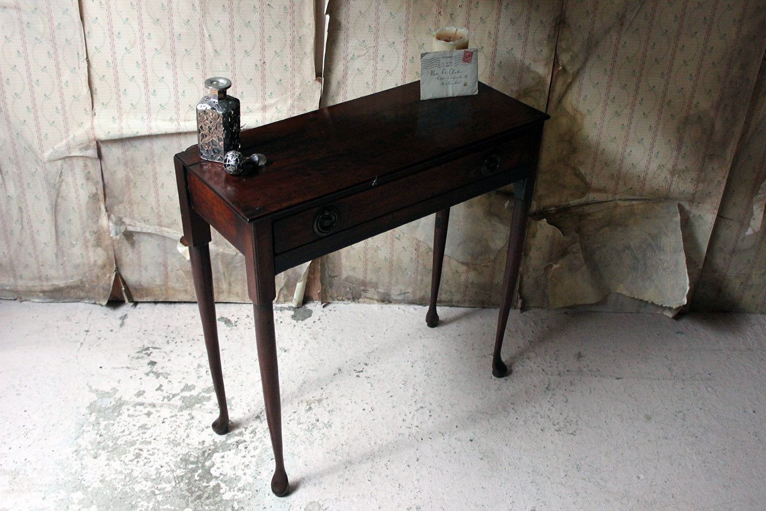 A Diminutive George II Provincial Mahogany Side Table c.1750