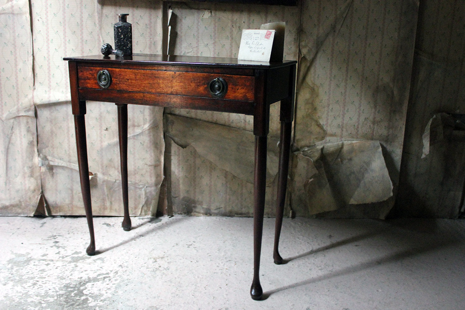 A Diminutive George II Provincial Mahogany Side Table c.1750