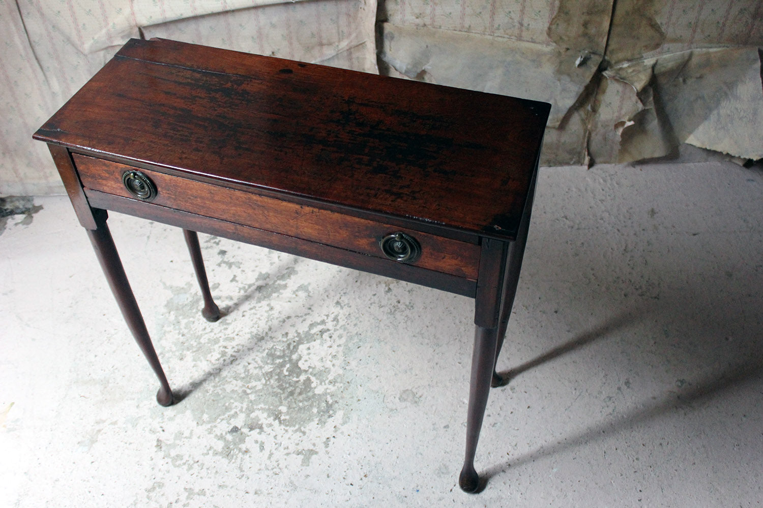 A Diminutive George II Provincial Mahogany Side Table c.1750