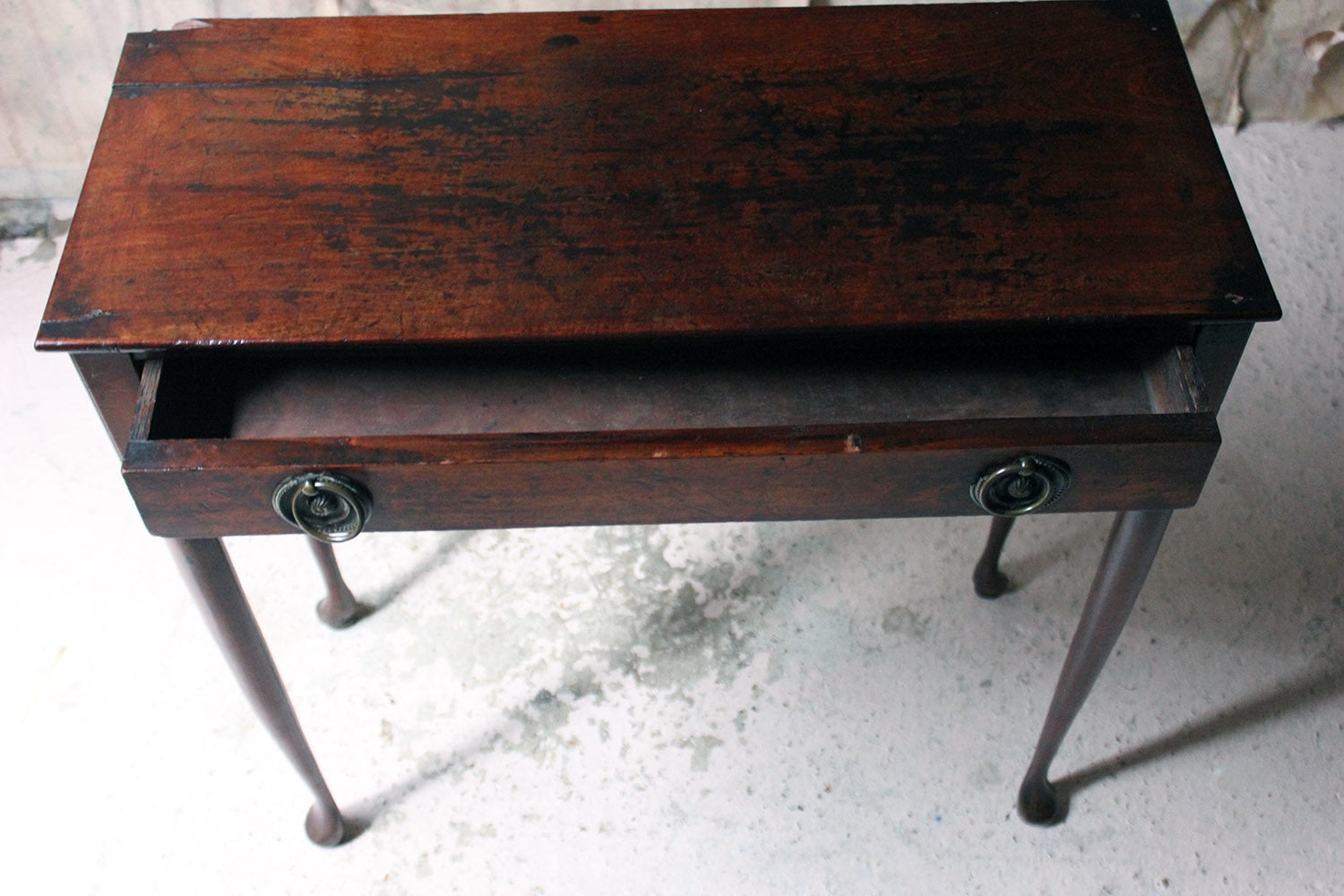 A Diminutive George II Provincial Mahogany Side Table c.1750