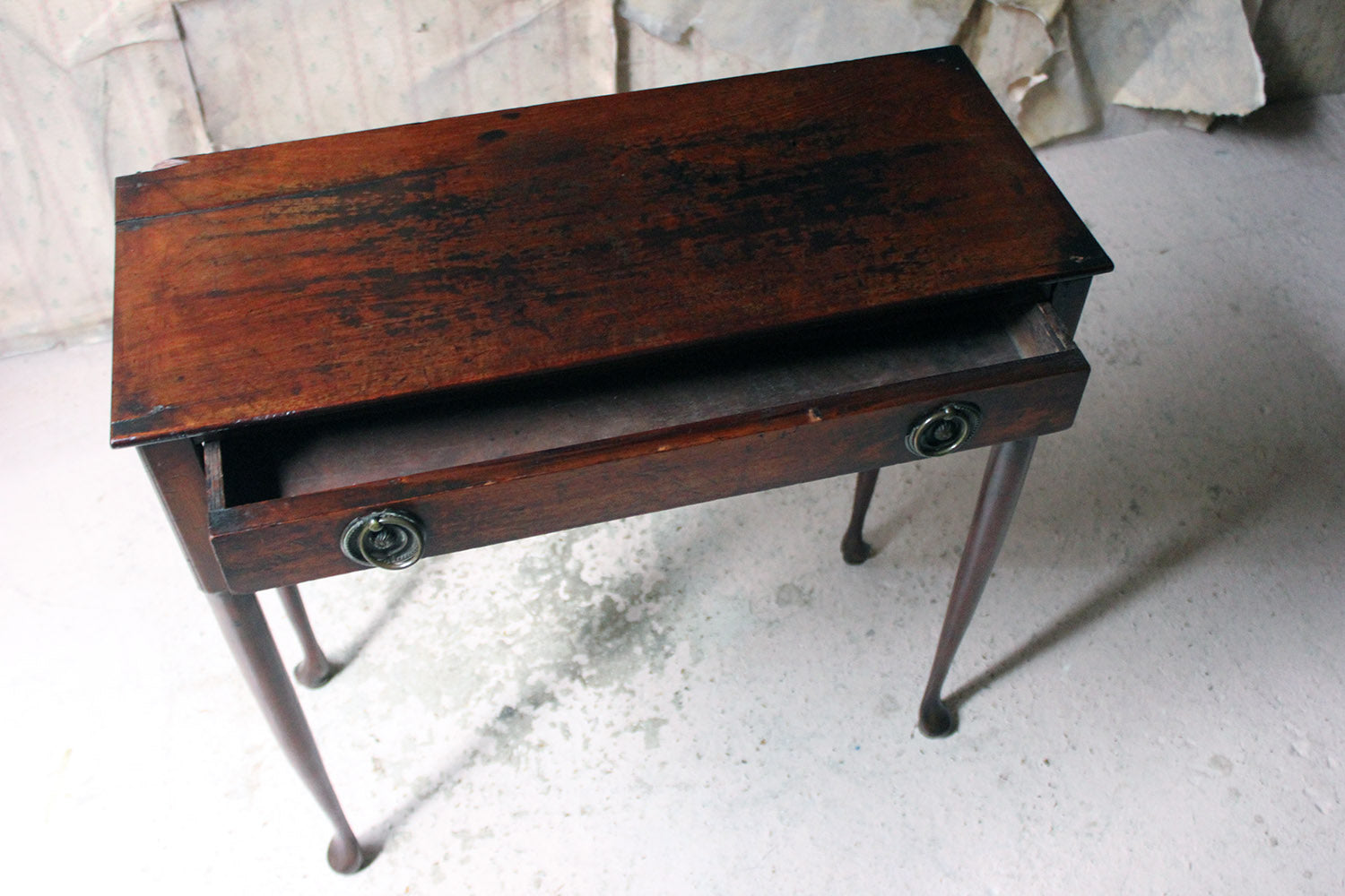 A Diminutive George II Provincial Mahogany Side Table c.1750