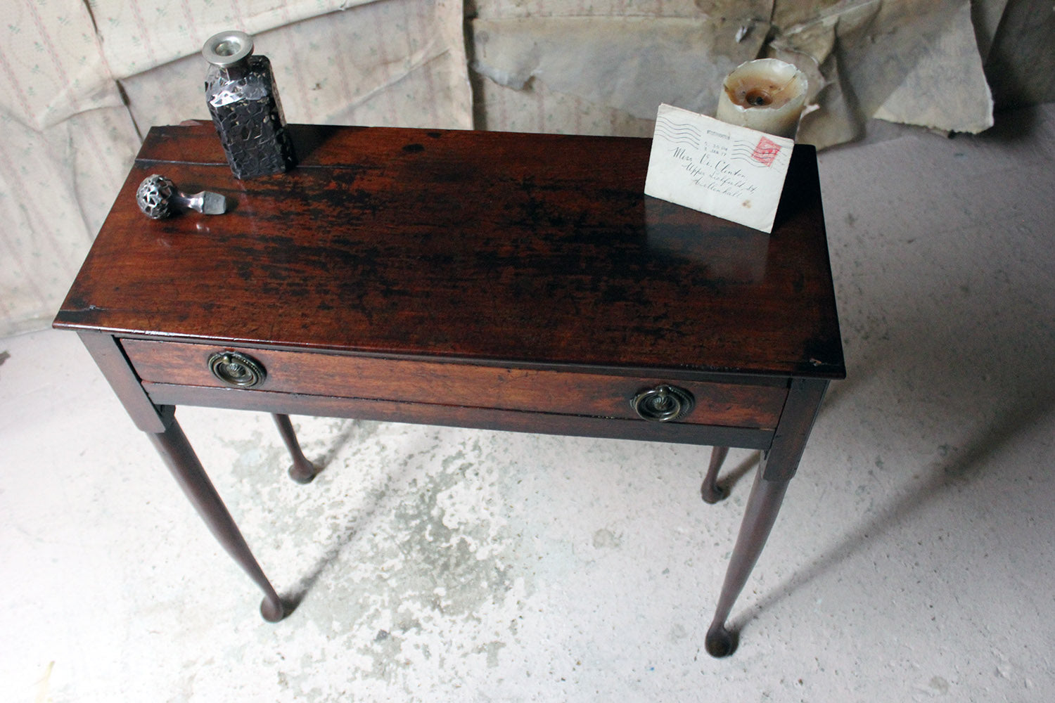 A Diminutive George II Provincial Mahogany Side Table c.1750