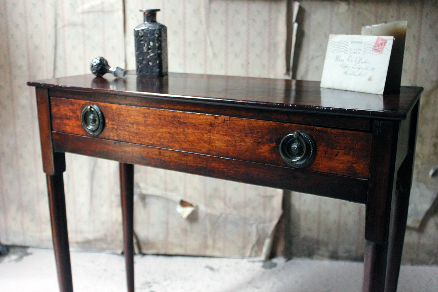 A Diminutive George II Provincial Mahogany Side Table c.1750