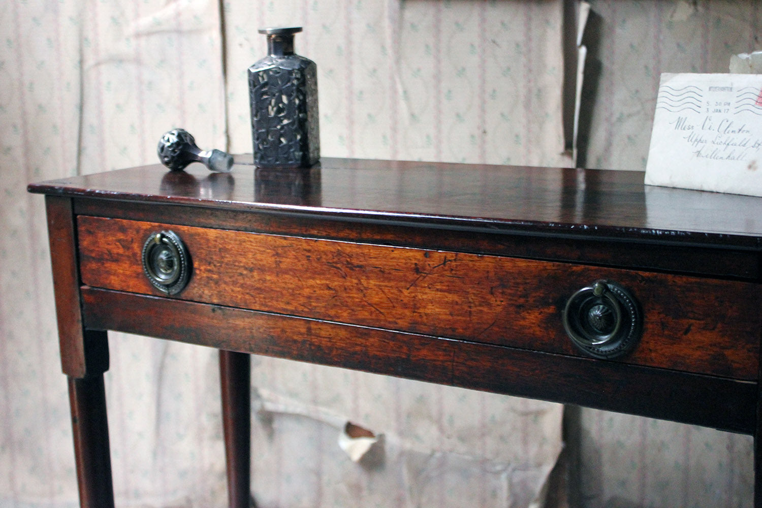 A Diminutive George II Provincial Mahogany Side Table c.1750