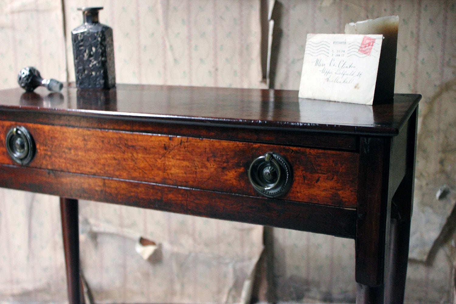 A Diminutive George II Provincial Mahogany Side Table c.1750
