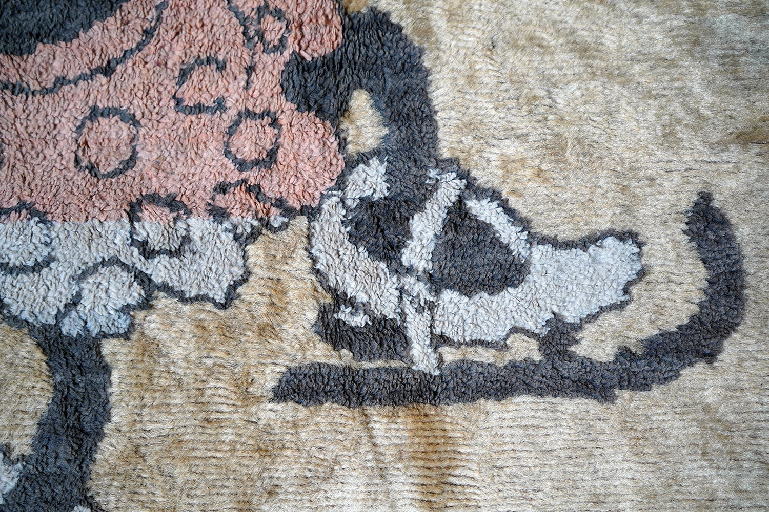 A 1930s Disney Mickey & Minnie Mouse Plush Nursery Mat