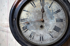 A Decorative Late Victorian Station Wall Clock c.1900