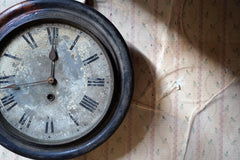 A Decorative Late Victorian Station Wall Clock c.1900