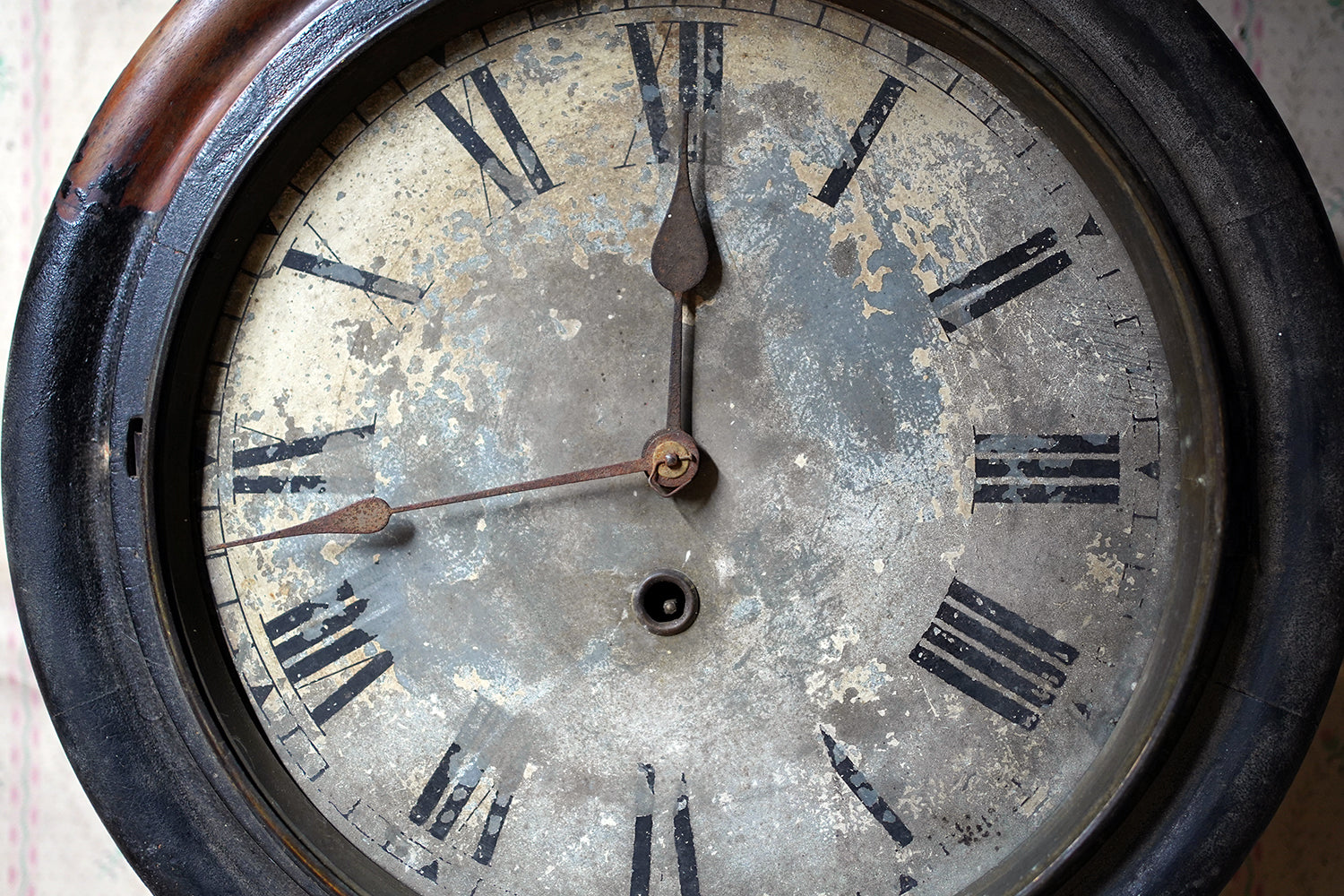 A Decorative Late Victorian Station Wall Clock c.1900