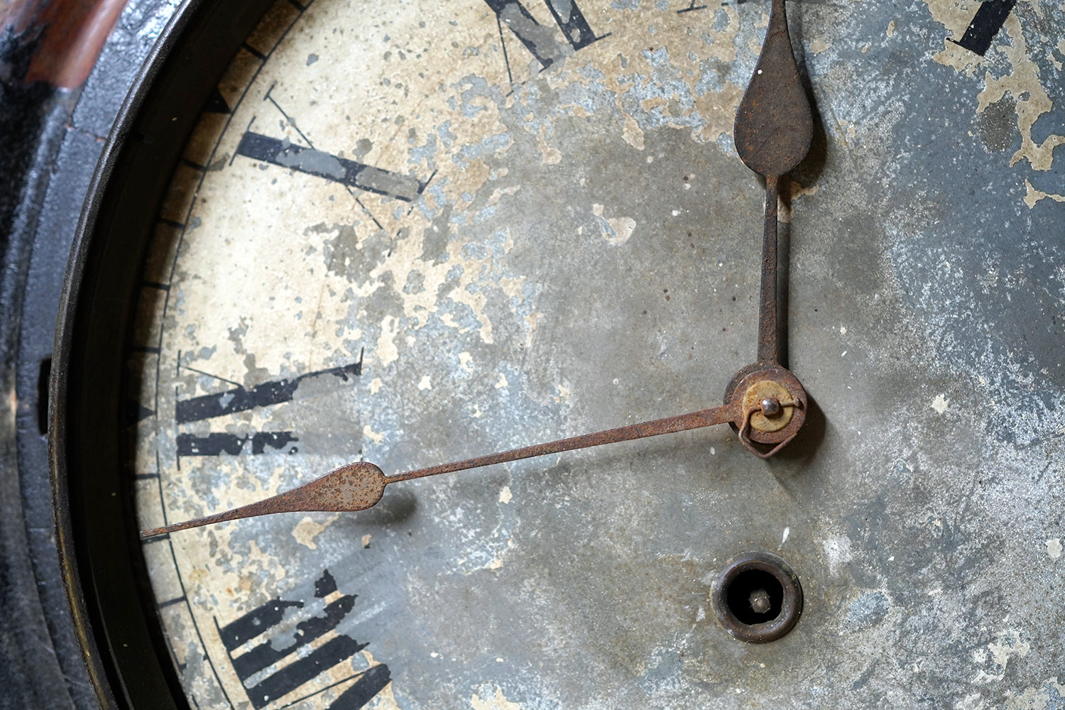 A Decorative Late Victorian Station Wall Clock c.1900