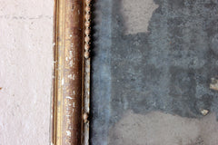 A Distressed George III Period Rectangular Gilded Gesso Wall Mirror c.1800