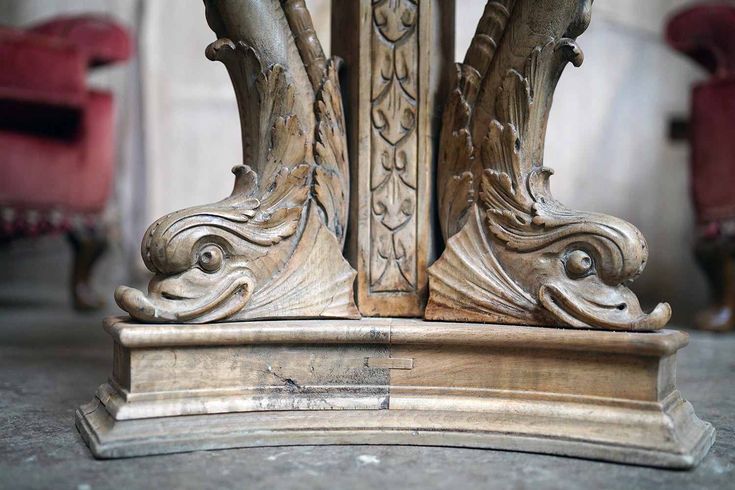 A 2nd Empire Period Fruitwood, Beech & Fior di Bosco Marble Guéridon c.1860