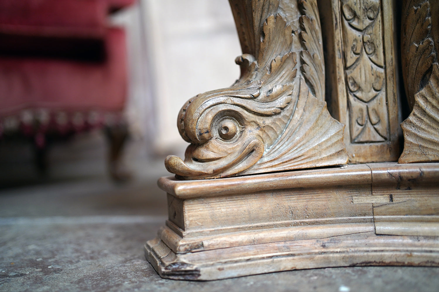 A 2nd Empire Period Fruitwood, Beech & Fior di Bosco Marble Guéridon c.1860