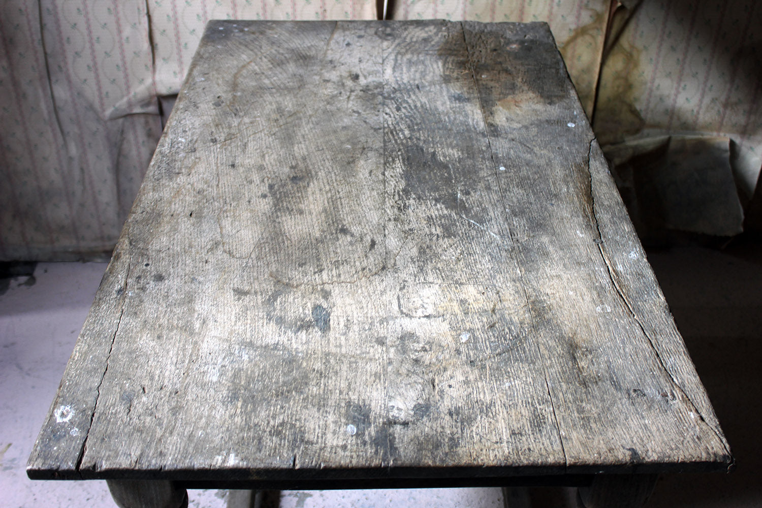 A 17thC Dry Oak Charles II Period Side Table c.1680