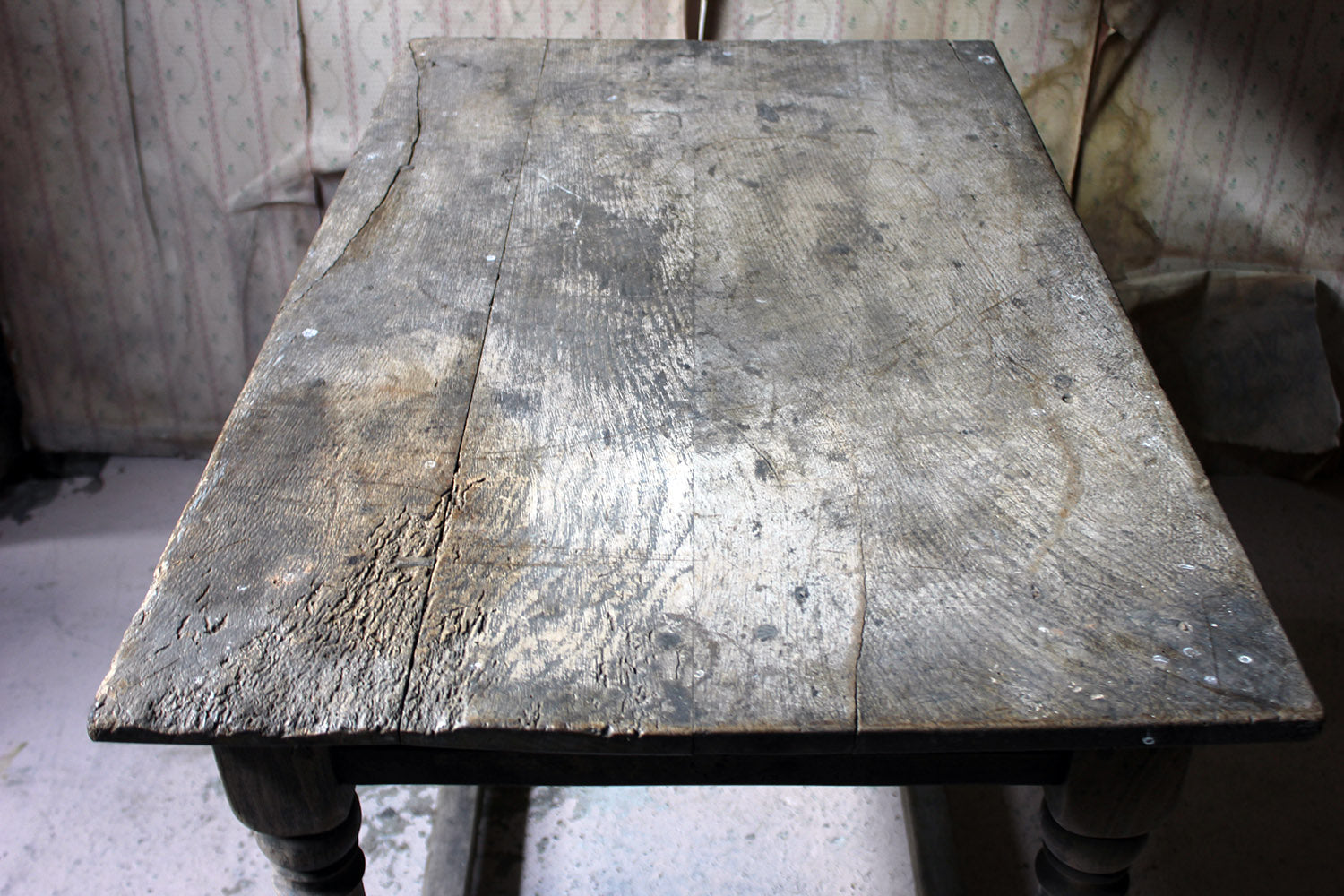 A 17thC Dry Oak Charles II Period Side Table c.1680