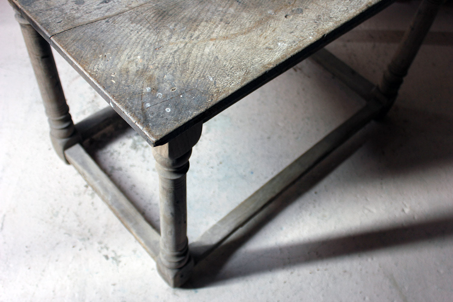 A 17thC Dry Oak Charles II Period Side Table c.1680