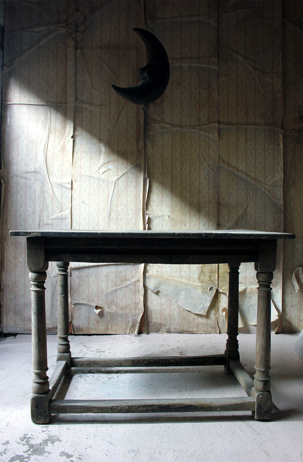 A 17thC Dry Oak Charles II Period Side Table c.1680