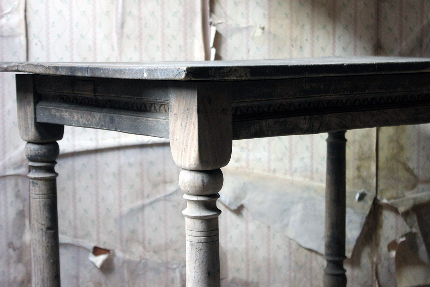 A 17thC Dry Oak Charles II Period Side Table c.1680