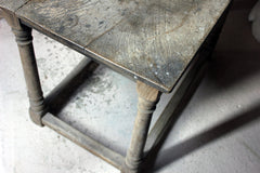A 17thC Dry Oak Charles II Period Side Table c.1680