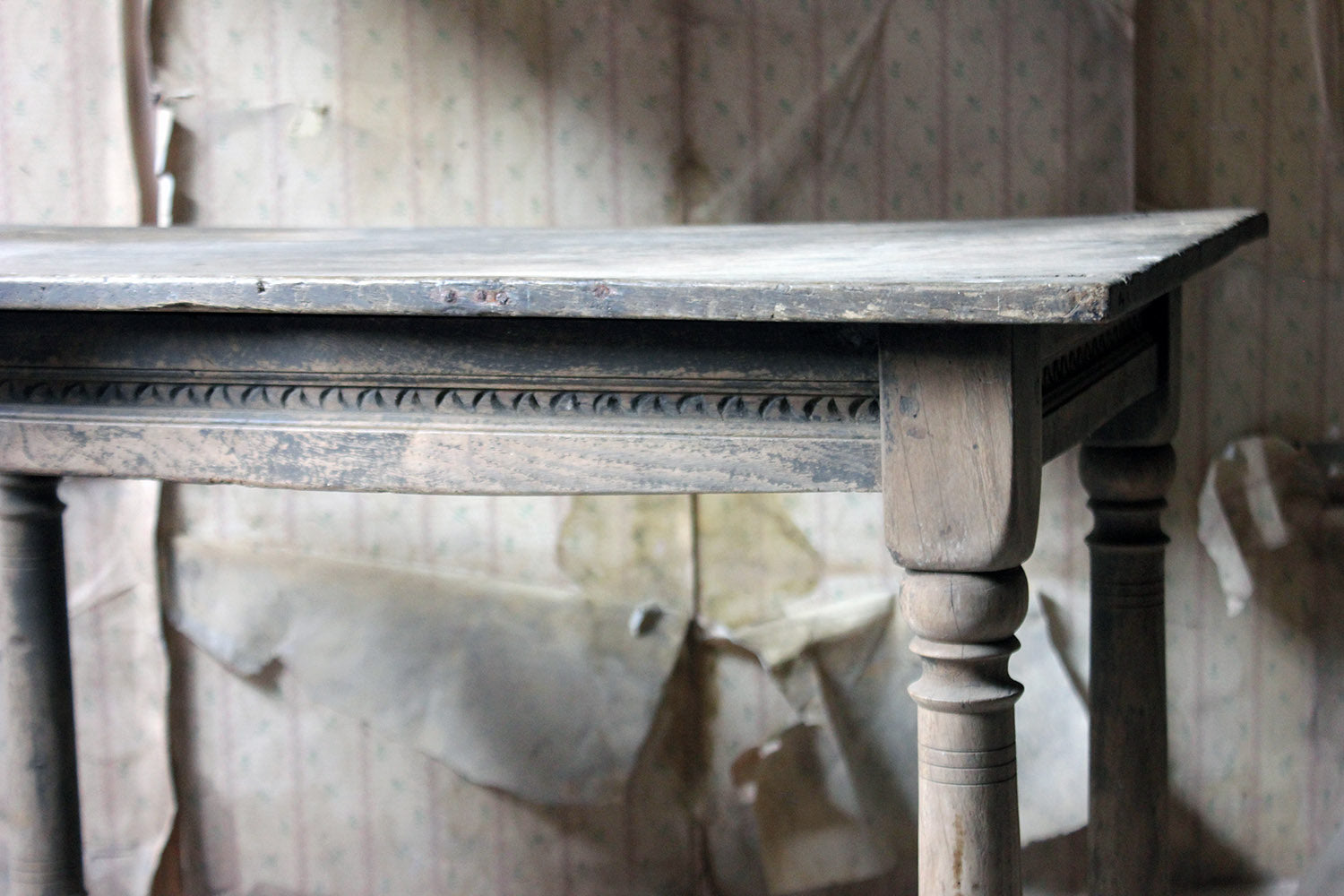 A 17thC Dry Oak Charles II Period Side Table c.1680