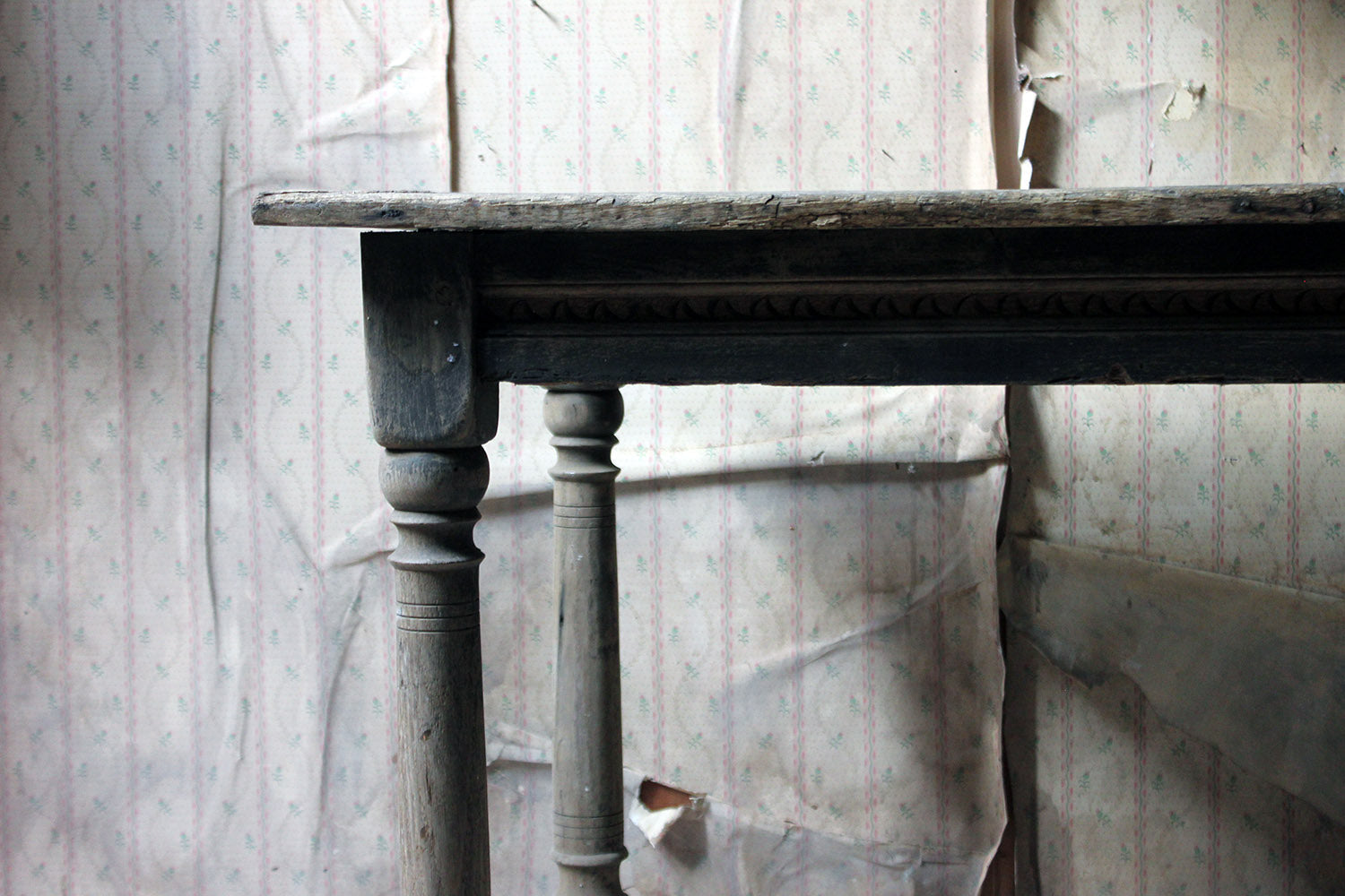 A 17thC Dry Oak Charles II Period Side Table c.1680