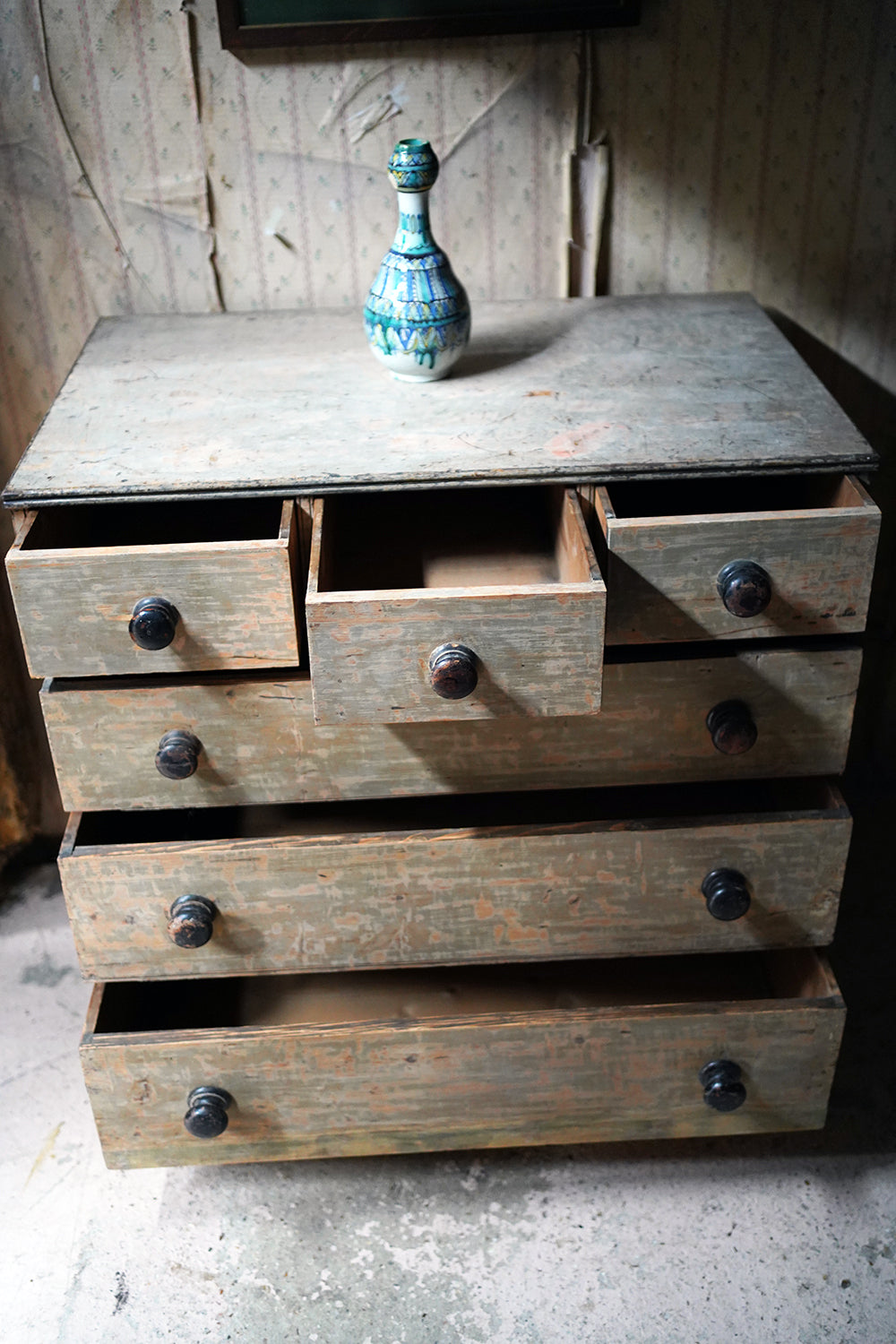 A George III Painted Pine Chest of Drawers c.1800-10
