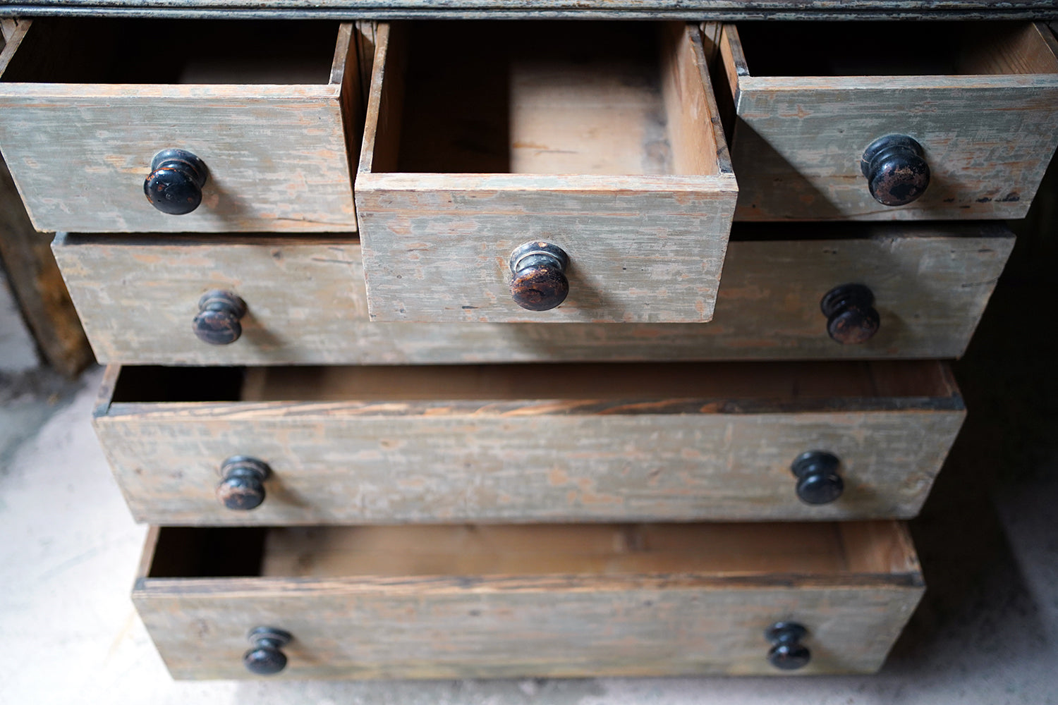 A George III Painted Pine Chest of Drawers c.1800-10