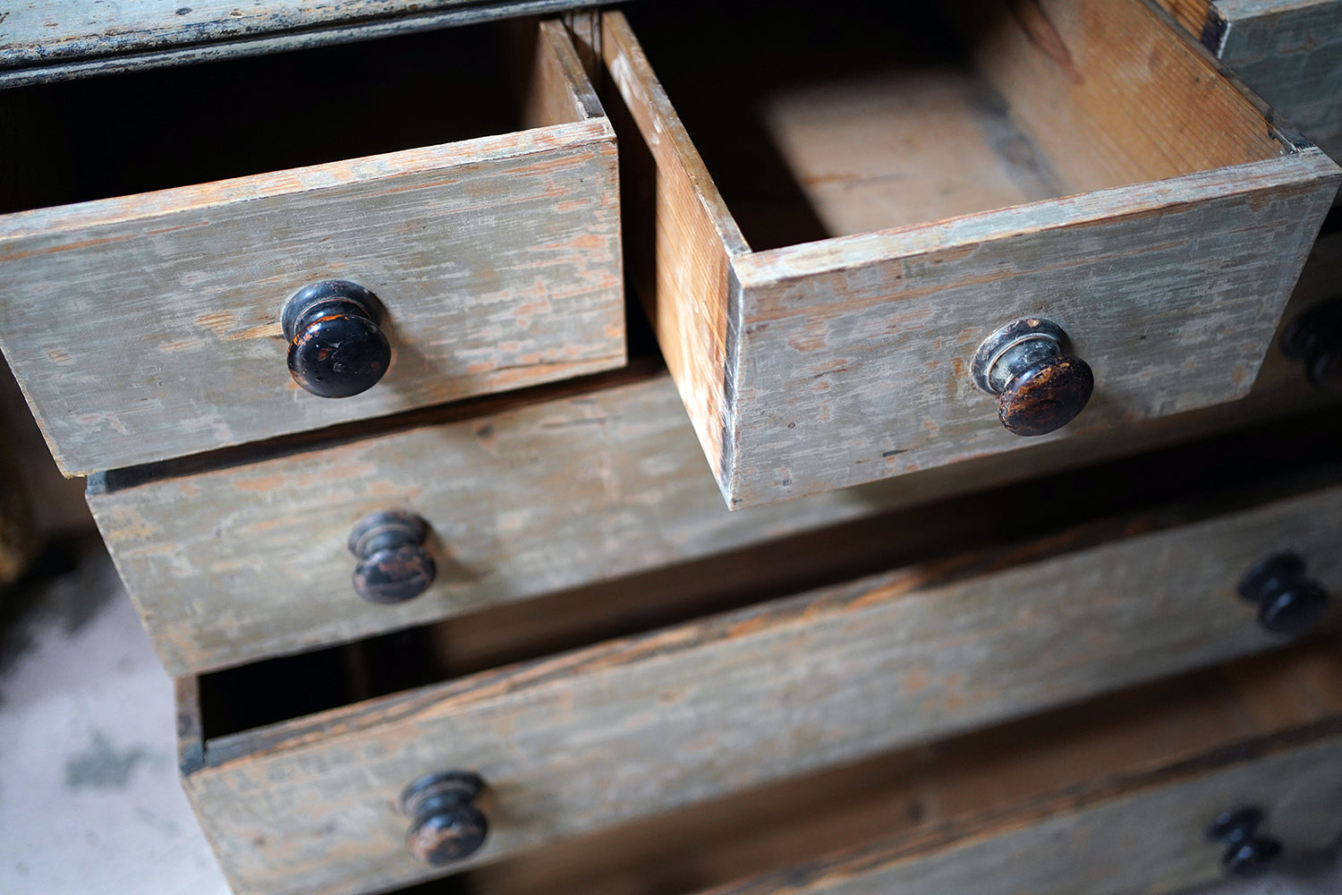 A George III Painted Pine Chest of Drawers c.1800-10