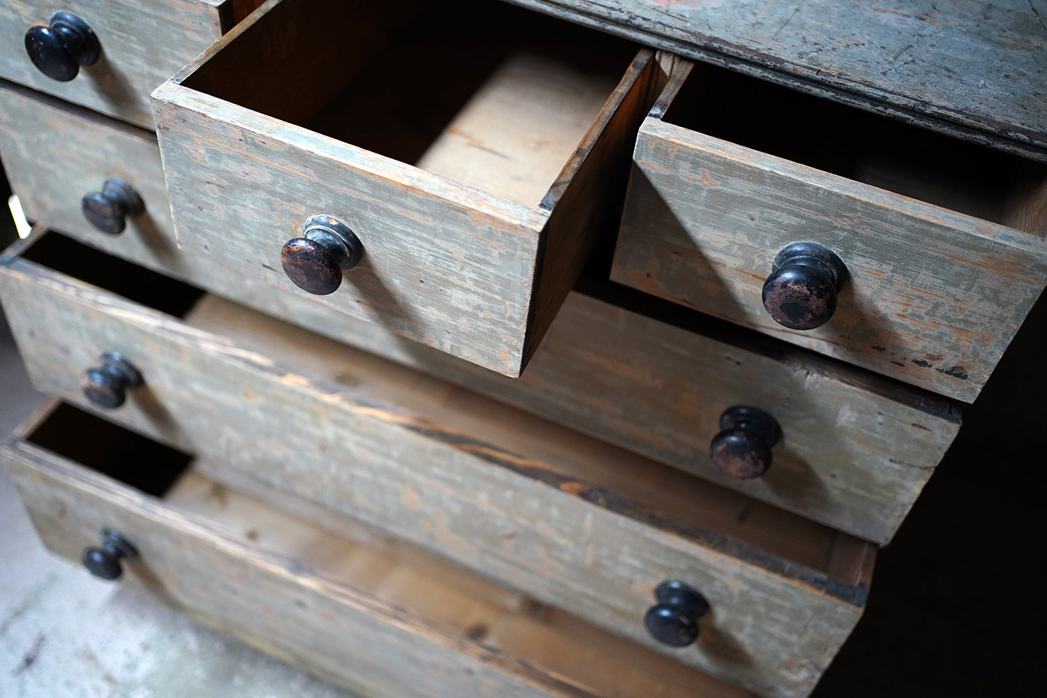 A George III Painted Pine Chest of Drawers c.1800-10
