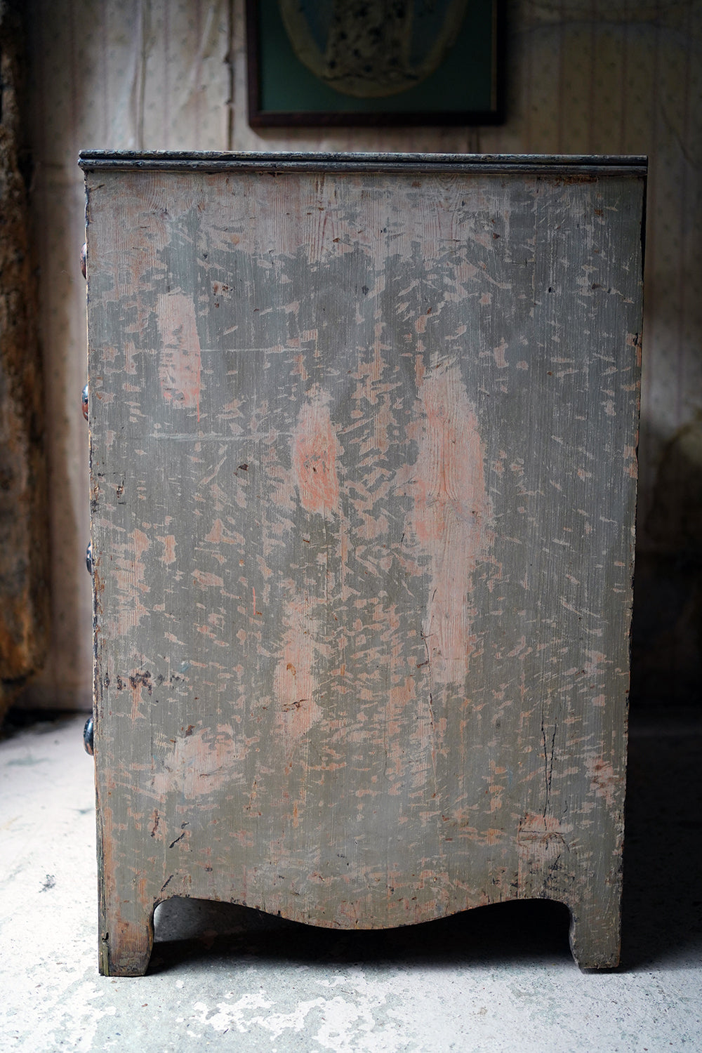 A George III Painted Pine Chest of Drawers c.1800-10