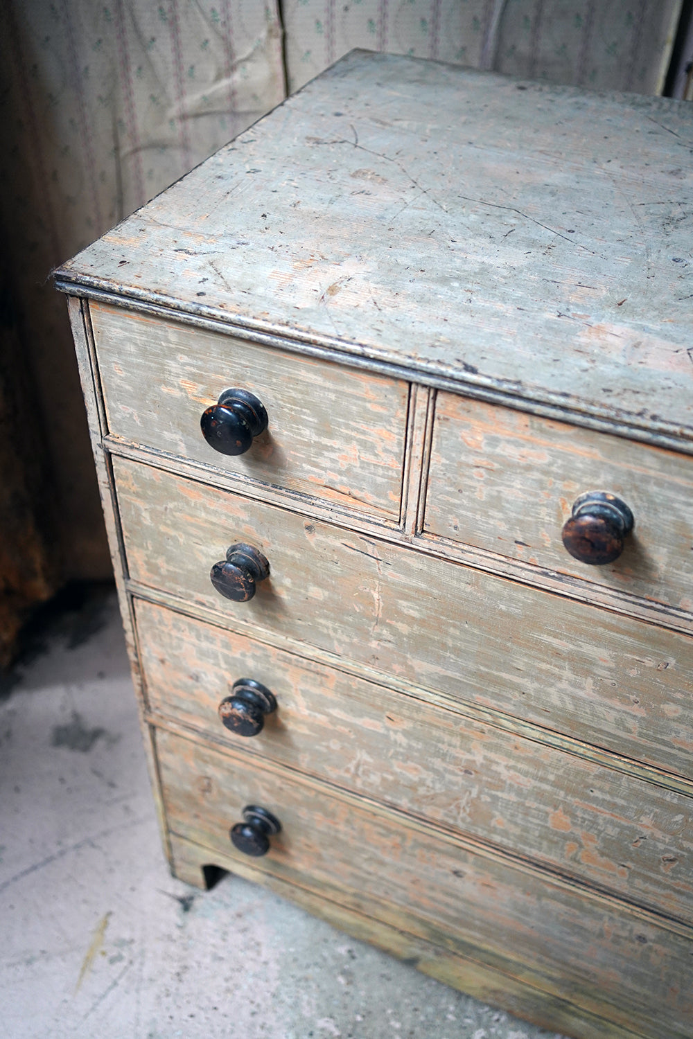 A George III Painted Pine Chest of Drawers c.1800-10