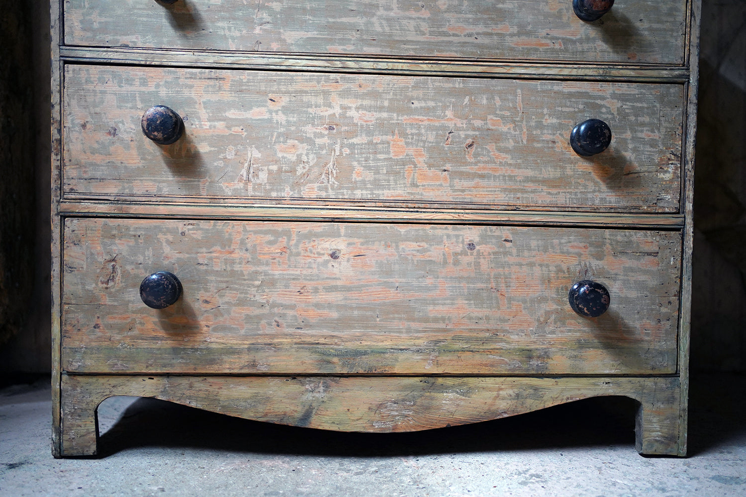 A George III Painted Pine Chest of Drawers c.1800-10