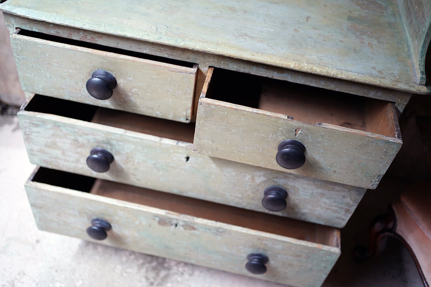 A Good 19thC Painted Pine Chest of Drawers