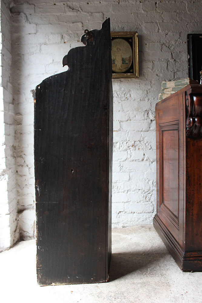 A Decorative Dutch Bow-Fronted Painted Corner Cupboard c.1770