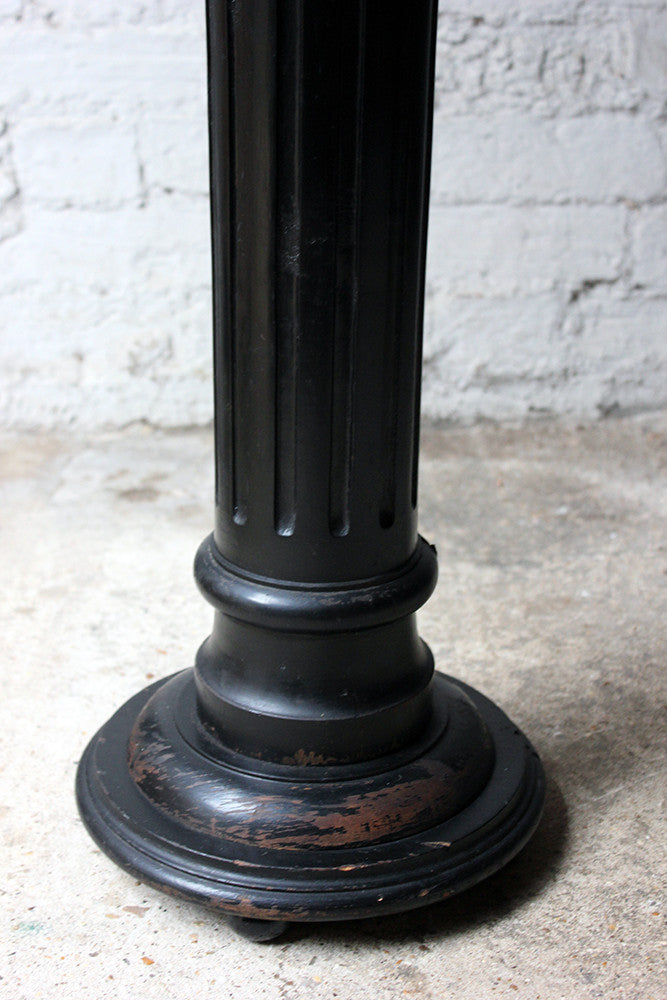 A Good Decorative Late 19thC Ebonised Beech Pedestal c.1880-1900