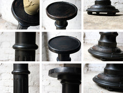 A Good Decorative Late 19thC Ebonised Beech Pedestal c.1880-1900