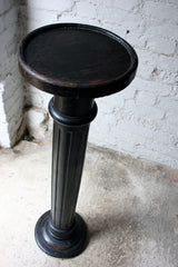 A Good Decorative Late 19thC Ebonised Beech Pedestal c.1880-1900