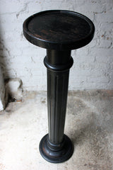A Good Decorative Late 19thC Ebonised Beech Pedestal c.1880-1900
