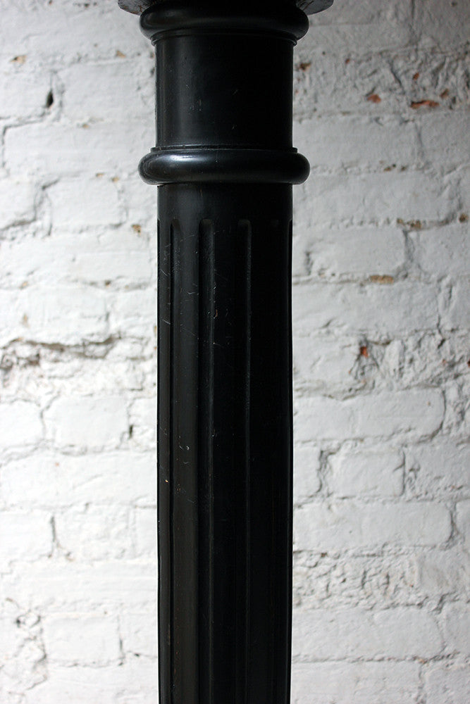 A Good Decorative Late 19thC Ebonised Beech Pedestal c.1880-1900