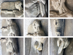 A Good Early 20thC Plaster Écorché Anatomical Figural Plaque of a Male
