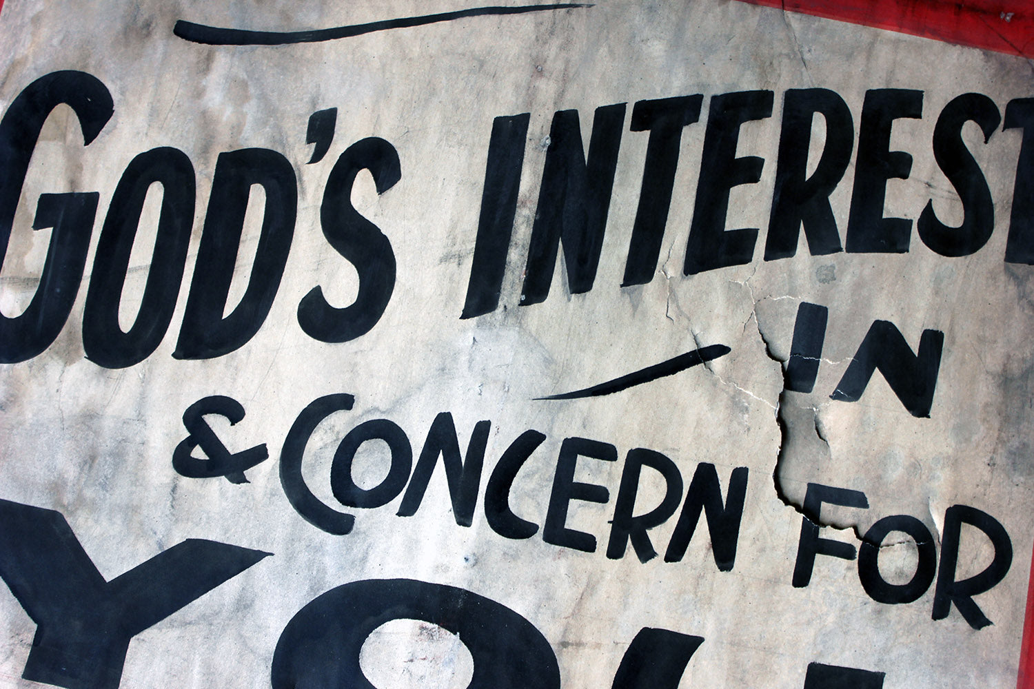 A Double-Sided Scottish Elim Pentecostal Church Movement Placard c.1930-50