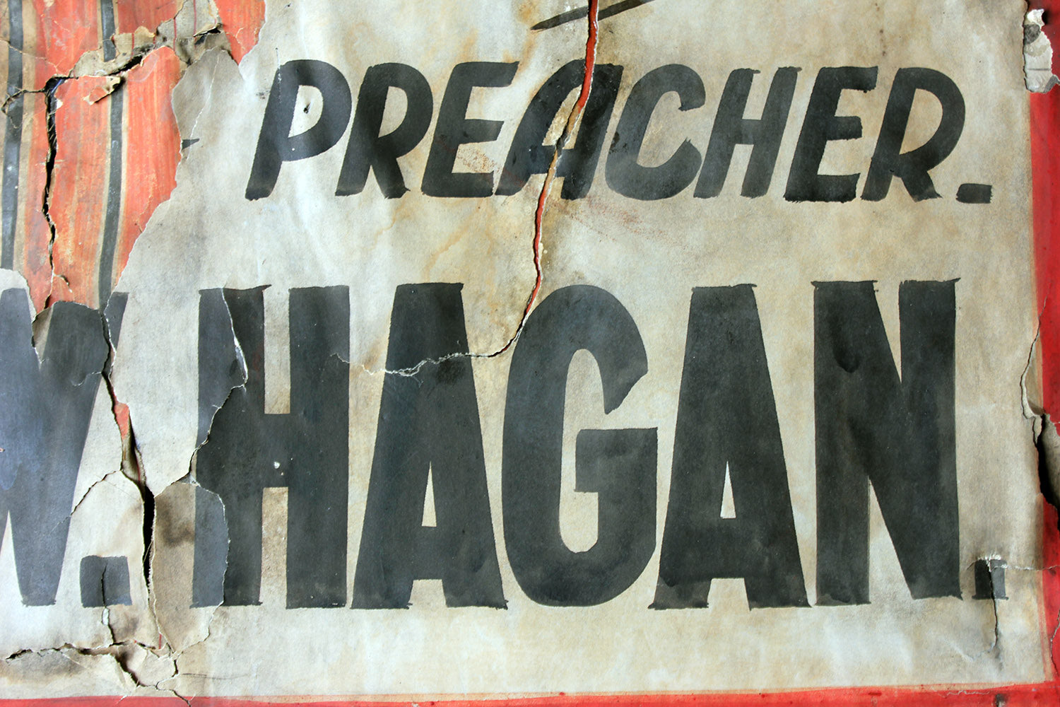 A Double-Sided Scottish Elim Pentecostal Church Movement Placard c.1930-50