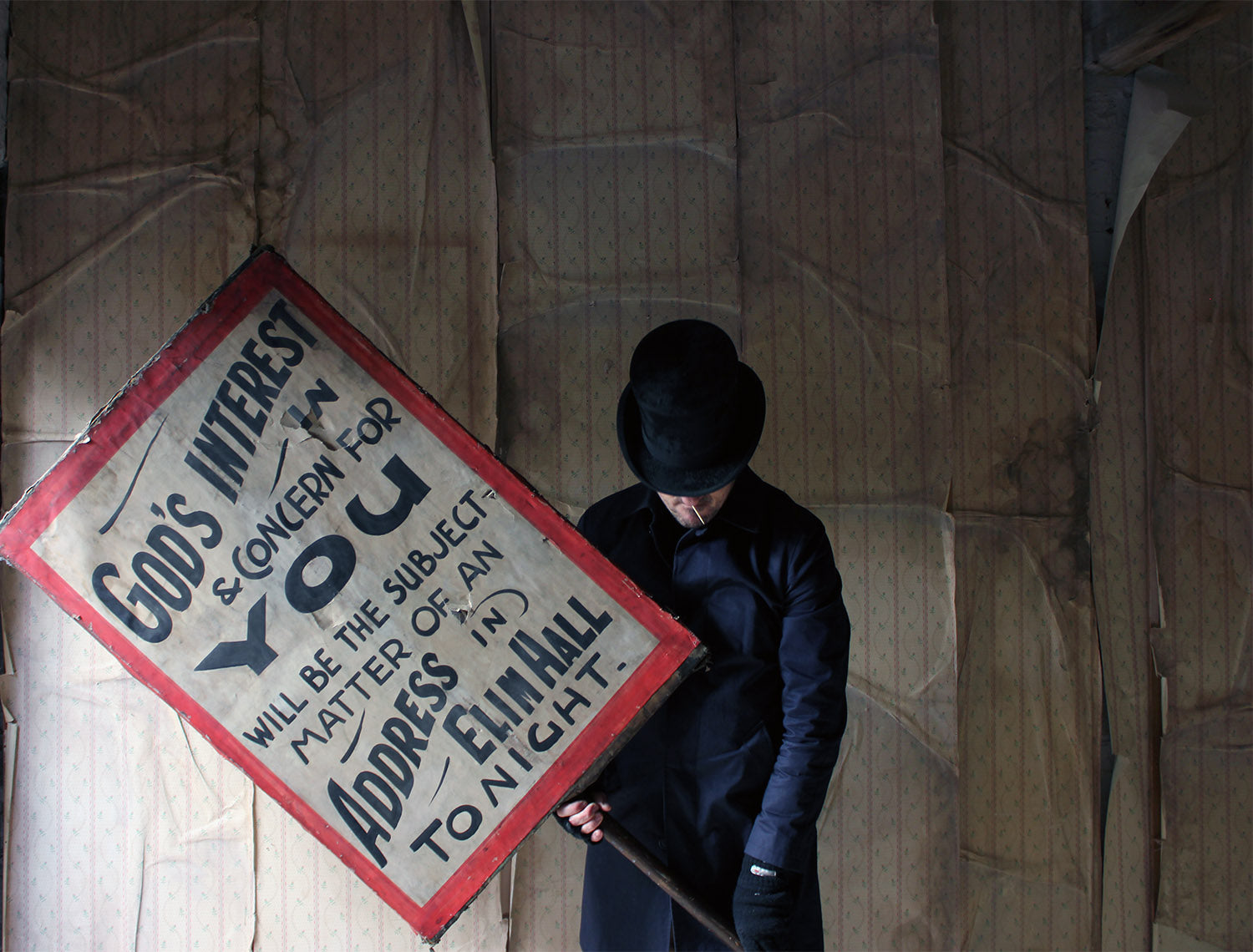 A Double-Sided Scottish Elim Pentecostal Church Movement Placard c.1930-50