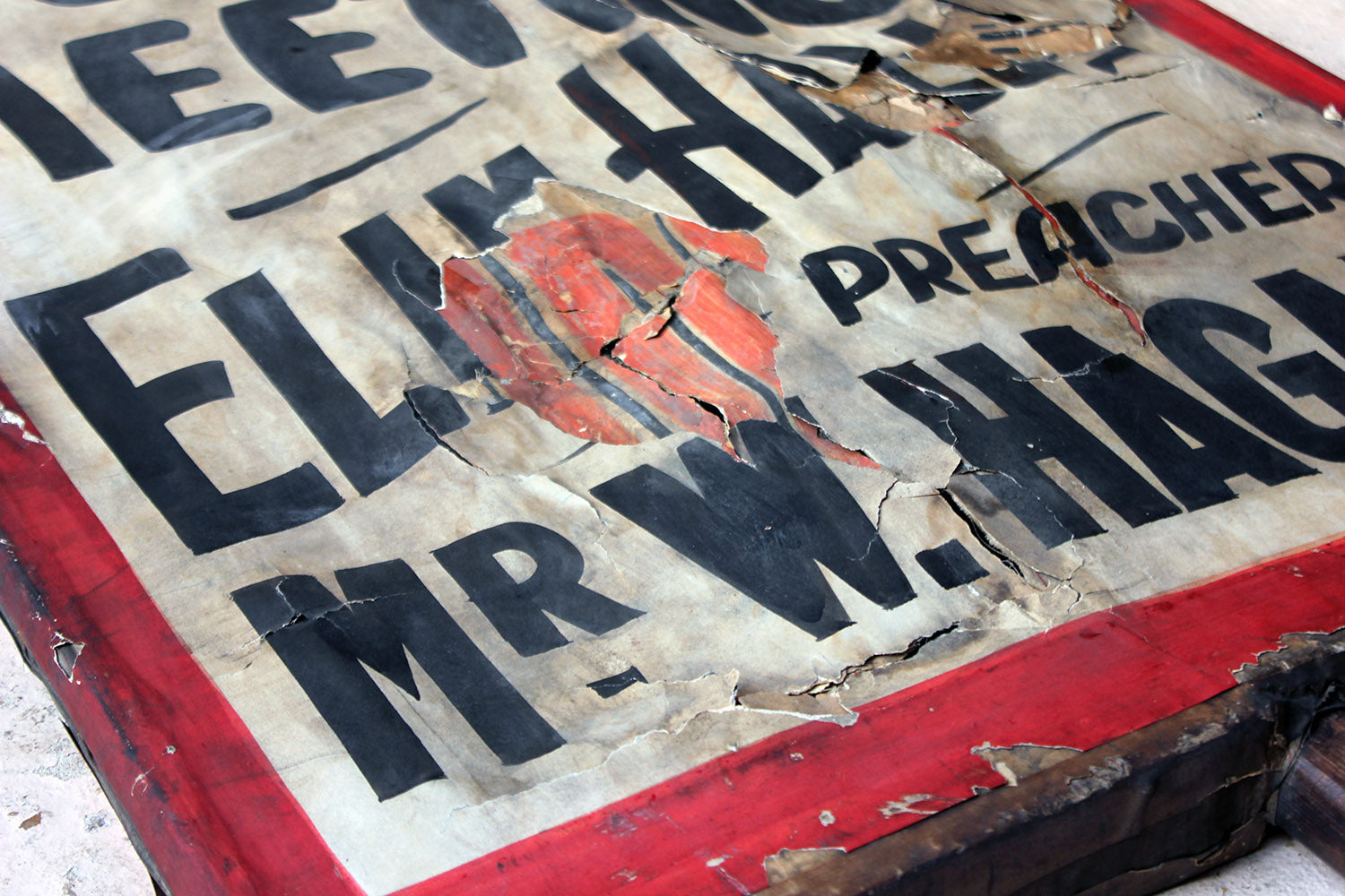 A Double-Sided Scottish Elim Pentecostal Church Movement Placard c.1930-50