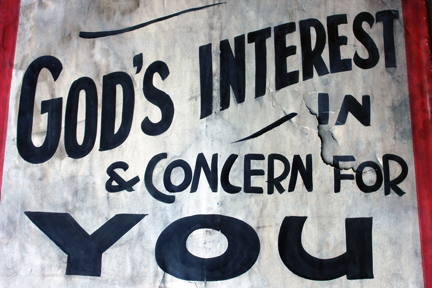 A Double-Sided Scottish Elim Pentecostal Church Movement Placard c.1930-50