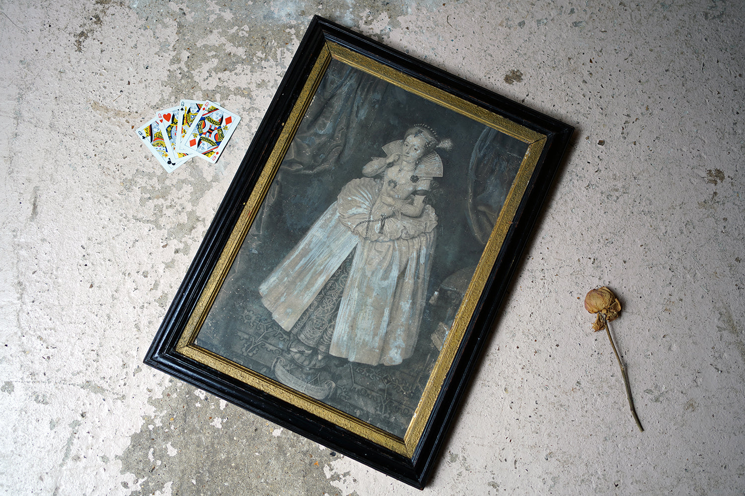 A Framed Mezzotint By John Faber Jr (c.1684-1756); The Most Illustrious Princess Elizabeth Crown'd Queen of England 1742