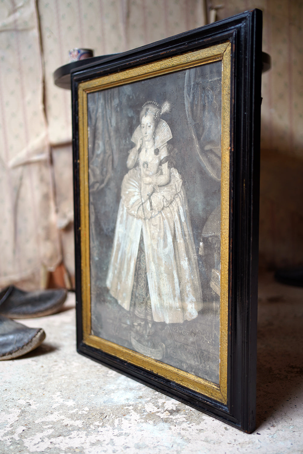 A Framed Mezzotint By John Faber Jr (c.1684-1756); The Most Illustrious Princess Elizabeth Crown'd Queen of England 1742