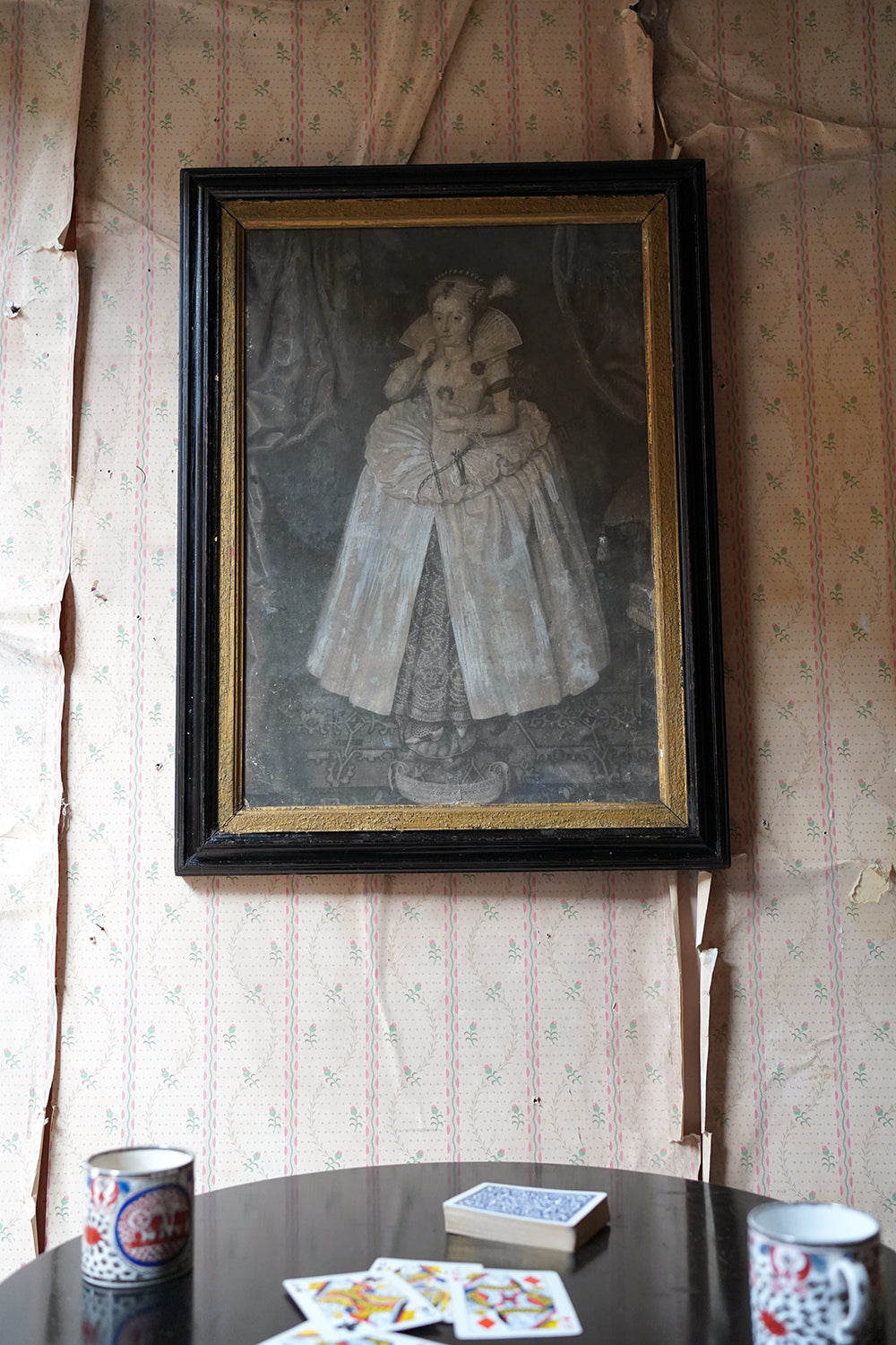A Framed Mezzotint By John Faber Jr (c.1684-1756); The Most Illustrious Princess Elizabeth Crown'd Queen of England 1742
